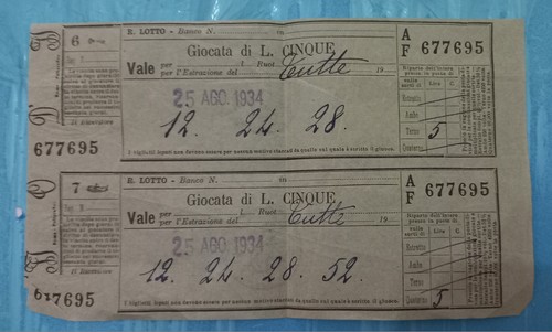 Giocata lotto legata - lotto,