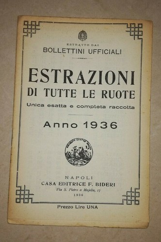 Estrazioni tutte ruote - estrazioni, di