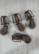 Vintage Lot 4 Wooden Wheel