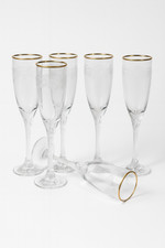 LOTTO DI 6 flauti champagne