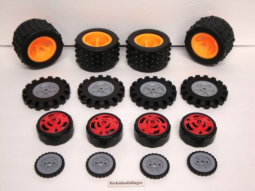 Lotto ruote knex all - ruote, terrain